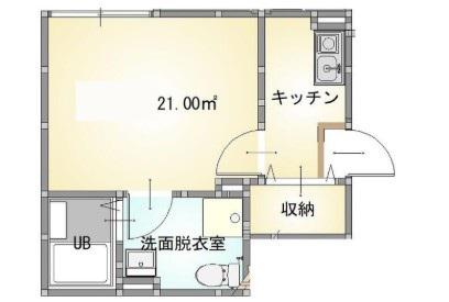 アルクス春日部(1K/1階)の間取り写真