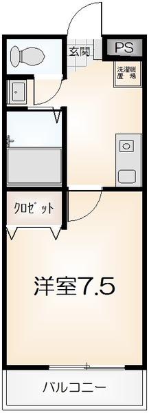 TO YOU(1K/3階)の間取り写真