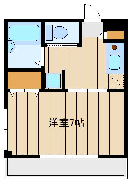 コンフォート練馬高松(1K/1階)の間取り写真