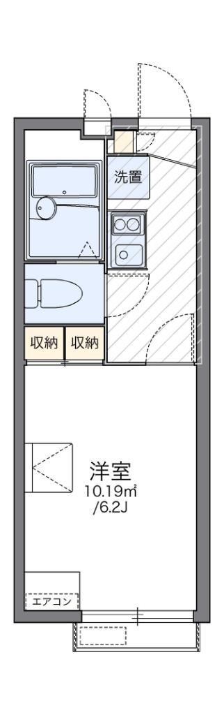 レオパレスメイクリポーズ(1K/2階)の間取り写真