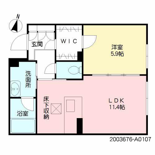 コルティーレ(1LDK/1階)の間取り写真