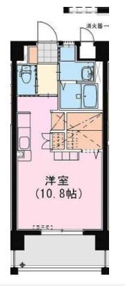 SKY DESIGNIII(ワンルーム/5階)の間取り写真