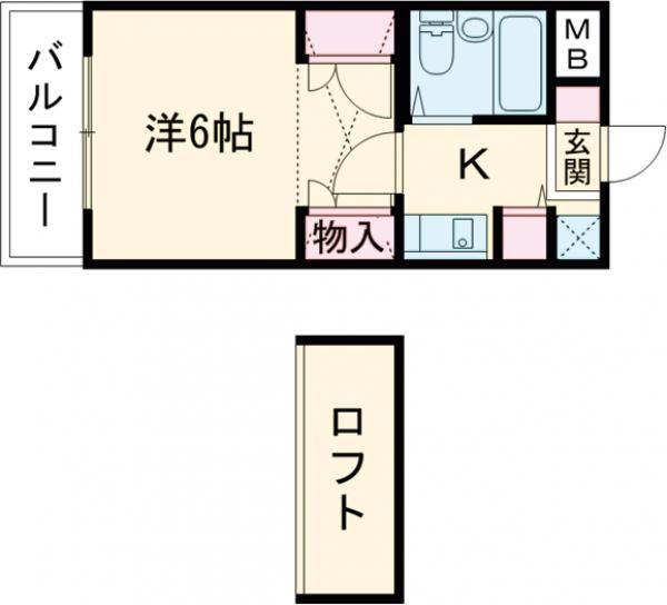 シティパレス西大寺北町P-Ⅰ(1K/1階)の間取り写真