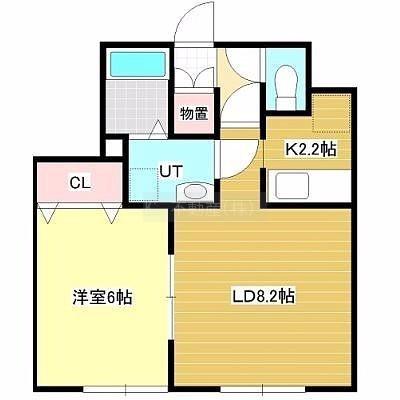 パトリア(1LDK/1階)の間取り写真