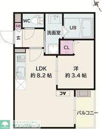 JACK KOYOII(1LDK/3階)の間取り写真