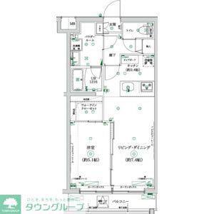 ガレリアレジデンス大泉学園(1LDK/2階)の間取り写真