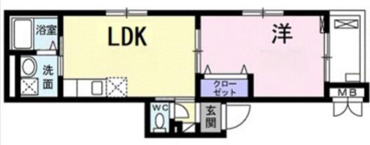 カーサ アルド-レ(1LDK/3階)の間取り写真