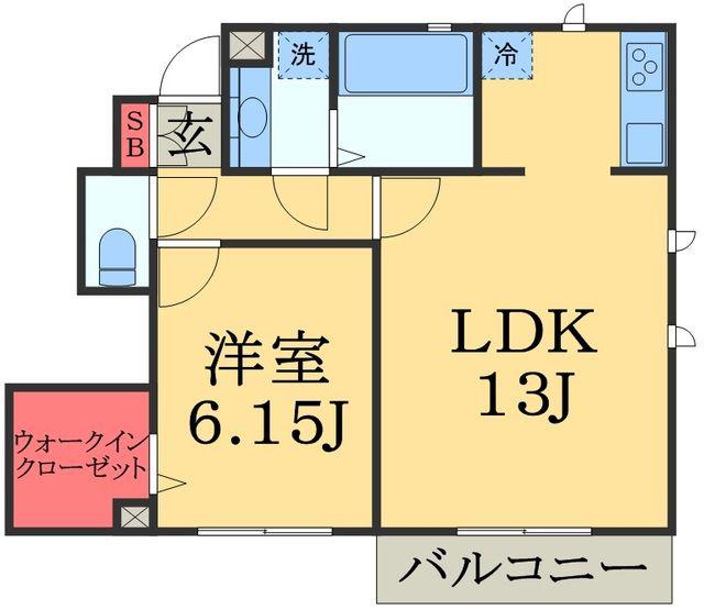 CEREZO・M(1LDK/1階)の間取り写真