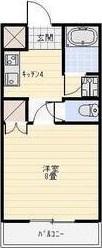 セイエンエステイト(1K/2階)の間取り写真