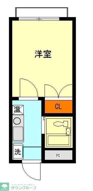 ライブリーPIII(1K/2階)の間取り写真