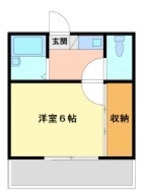 ヴァンティアン阿佐ヶ谷(1K/2階)の間取り写真