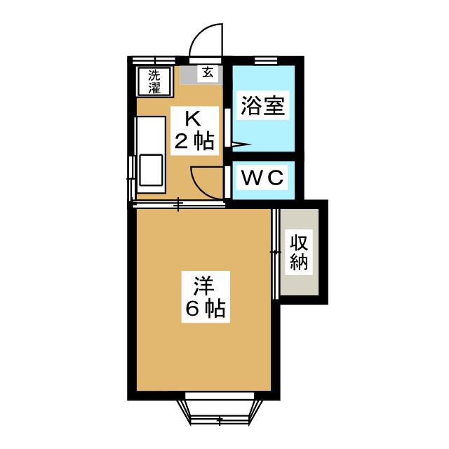 メゾンSI(1K/1階)の間取り写真