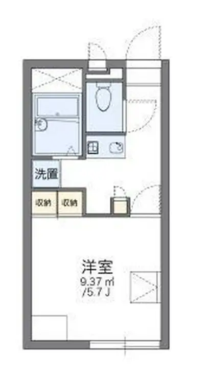 レオパレスアネックス櫛引 2階階 間取り