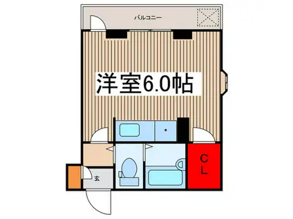 サンライズ貫井(ワンルーム/3階)の間取り写真