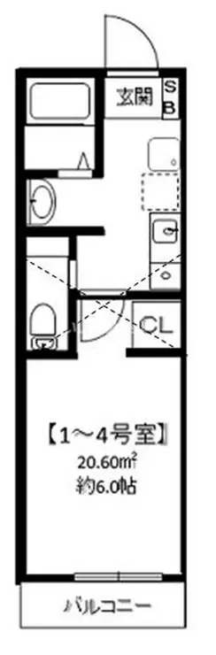 ビクリームプラッツ 2階階 間取り