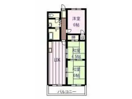 KNグランドハイツ(3LDK/2階)の間取り写真