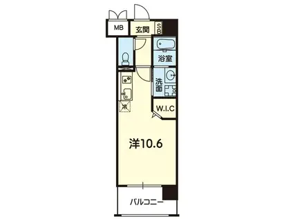 CJ AMB(ワンルーム/3階)の間取り写真