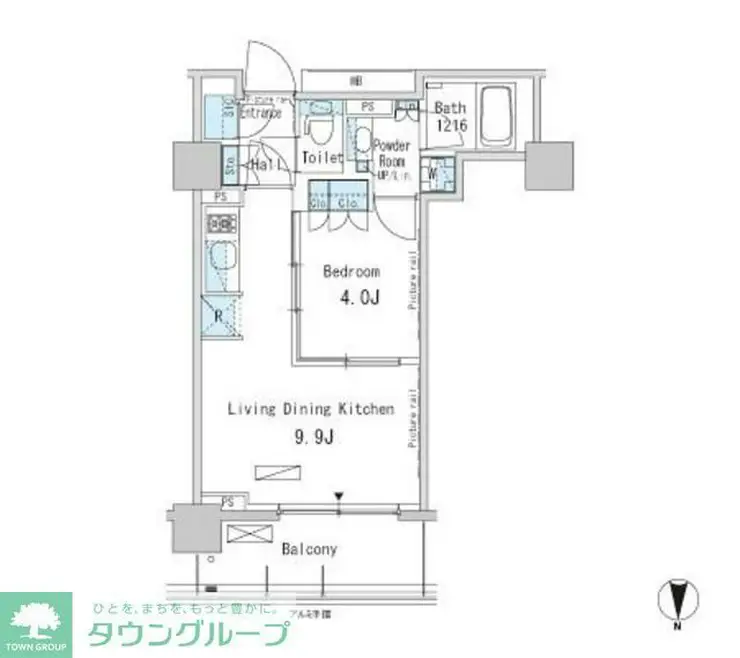 パークアクシス蒲田ステーションゲート 14階階 間取り