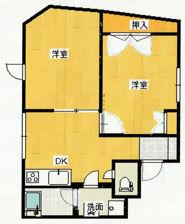 三宏ビル 5階階 間取り