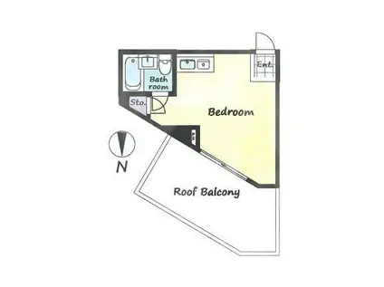 ライオンズマンション青葉台第5(ワンルーム/5階)の間取り写真