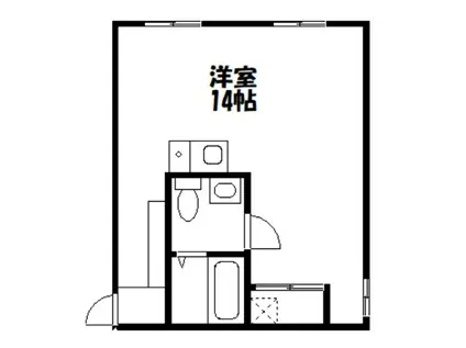 アバンティビル(ワンルーム/2階)の間取り写真