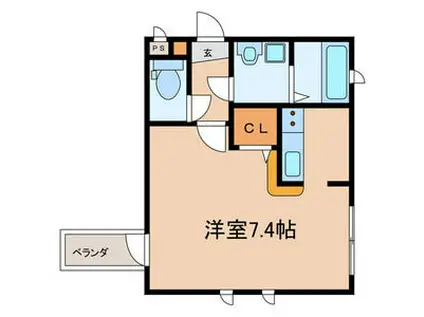 ＪＲ京浜東北線 大宮駅(埼玉) 徒歩14分 3階建 築21年(ワンルーム/1階)の間取り写真