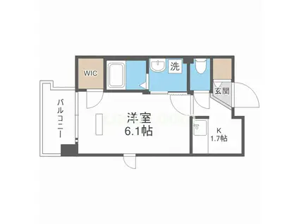 プレサンス心斎橋レヨン(1K/5階)の間取り写真
