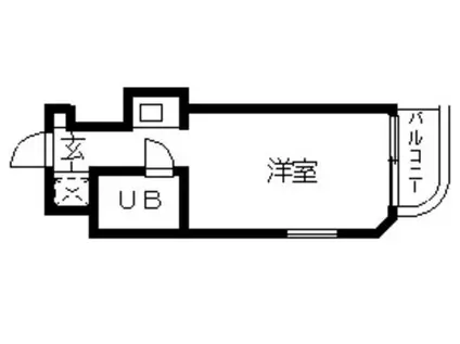 TOP三軒茶屋第4(ワンルーム/4階)の間取り写真