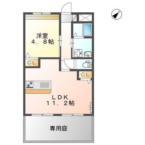 アーバンライフ12(1LDK/1階)の間取り写真