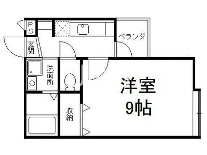 メゾンサクセス(1K/1階)の間取り写真