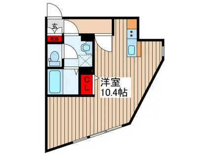 練馬区上石神井3丁目工事(ワンルーム/1階)の間取り写真
