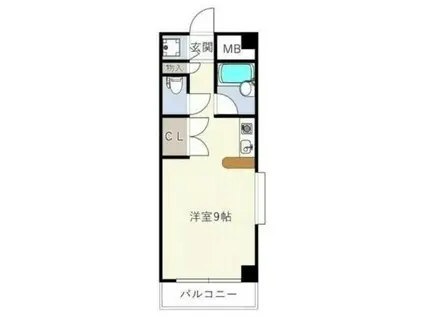 OPUS GRAND国立(ワンルーム/2階)の間取り写真