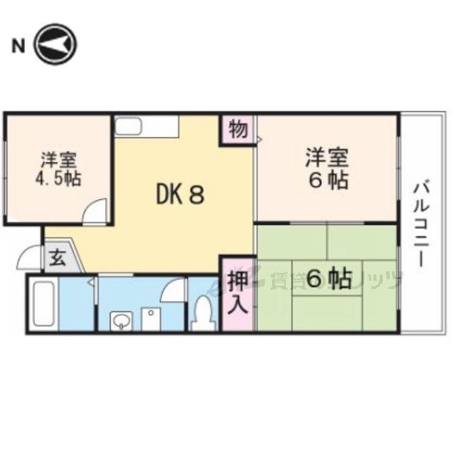 グリーンハイツ星見(3LDK/2階)の間取り写真