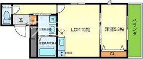 T-TRAD CASA(1DK/2階)の間取り写真