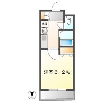 プレサンス桜通アベニュー(1K/6階)の間取り写真