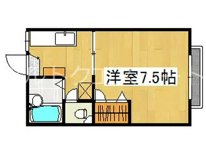 ポニョハイツ(1K/1階)の間取り写真