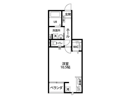 LOTUS礎町通(1K/3階)の間取り写真