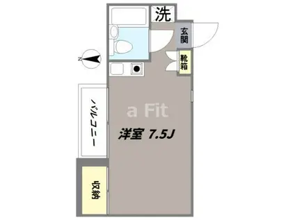 京王線 桜上水駅 2025年リフォーム済 先行契約可 入居可4月(ワンルーム/2階)の間取り写真