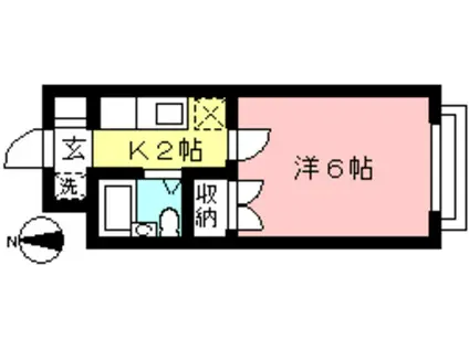 シェモア永山(1K/1階)の間取り写真