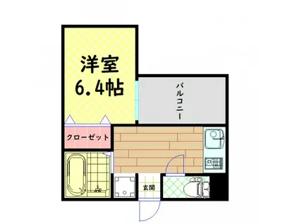Mプラザ長堀弐番館(1K/4階)の間取り写真
