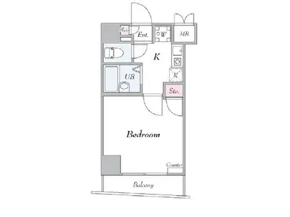 ヴェルステージ日本橋人形町(1K/11階)の間取り写真