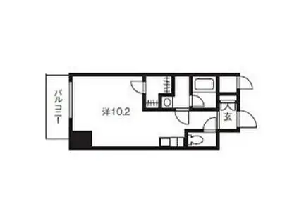 ステラハウス勾当台公園(ワンルーム/6階)の間取り写真