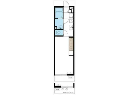 リブリ・ゆずり葉(1K/1階)の間取り写真