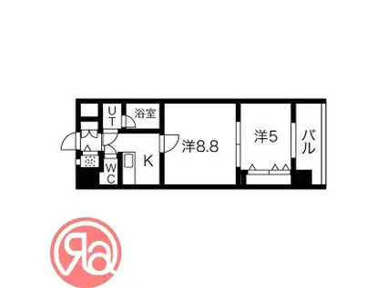 THE MUSIC COURT(2K/4階)の間取り写真