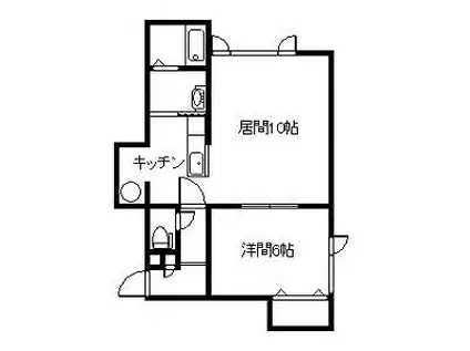 コルサージュ(1LDK/1階)の間取り写真