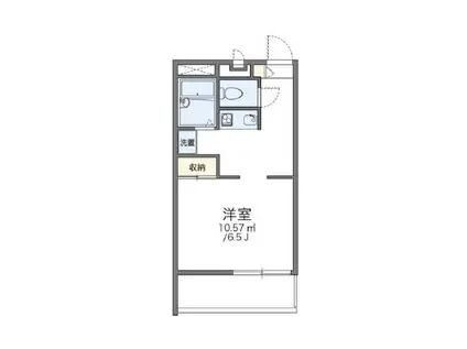 レオパレス豊南(ワンルーム/3階)の間取り写真