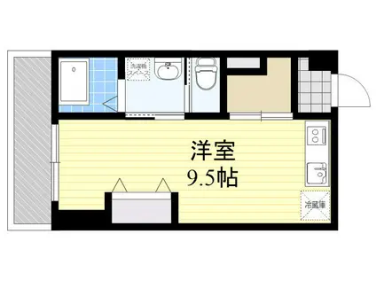 アーバン駅前(ワンルーム/4階)の間取り写真