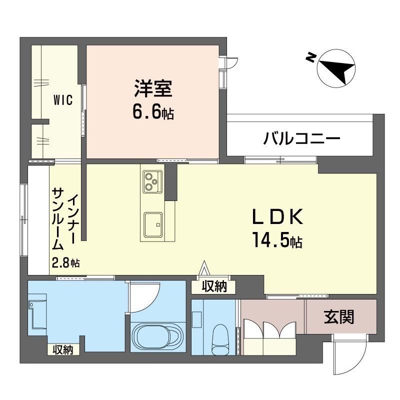 スターヴィレッジII(1LDK/1階)の間取り写真