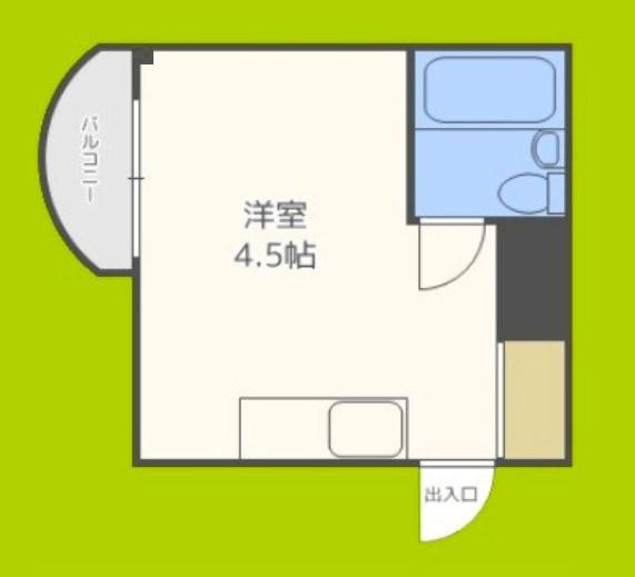 KAISEI上新庄(ワンルーム/2階)の間取り写真