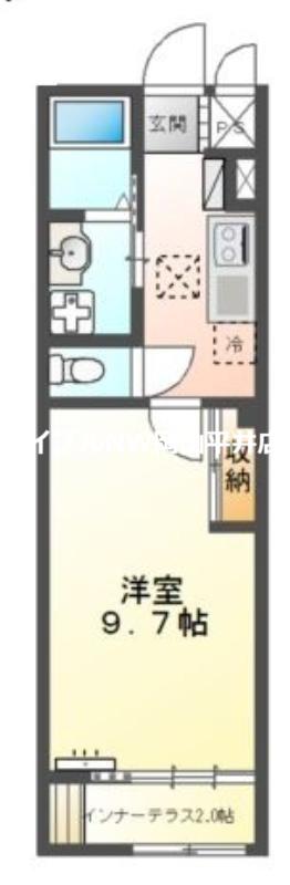 アミスタ(1K/1階)の間取り写真